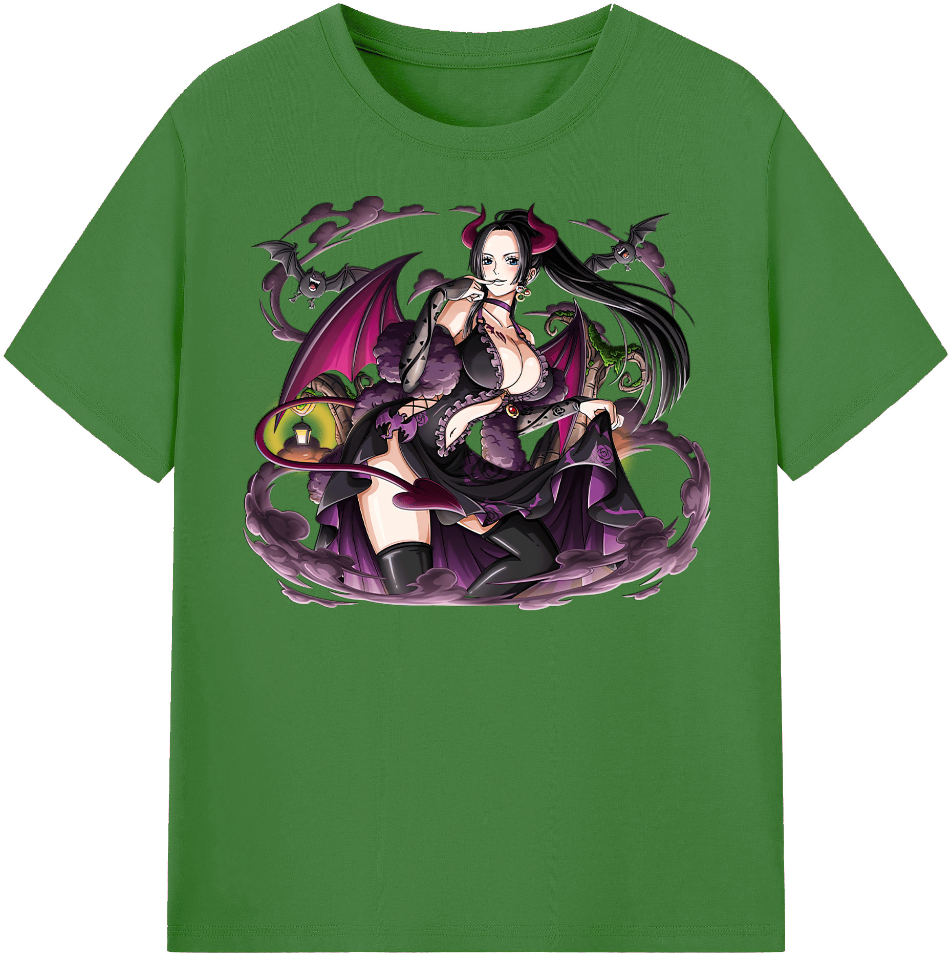 ワンピース ボア・ハンコック ONE PIECE Boa·Hancock レディースカジュアルプリントTシャツ（綿100％）
